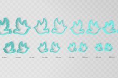 Dove 2 Clay Cutter - Jewelry Earring STL Digital File Downlo Product Image 3