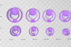 Circle Knocker 2 Clay Cutter - Cookie Cutter STL Product Image 2