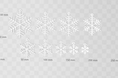 Snowflake 4 Earring Charm STL File - Digital Download -9 Siz Product Image 2