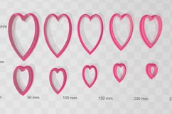 Heart 9 Clay Cutter - Cookie Cutter STL File Product Image 2