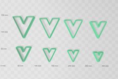 V Shape Clay Cutter - STL Digital File Download- 8 sizes and Product Image 2