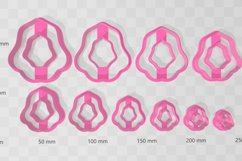 Wiggle Petal 2 Clay Cutter Earring -Cookie Cutter Product Image 2