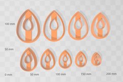 Teardrop 2 Clay Cutter - Cookie Cutter STL File Product Image 2