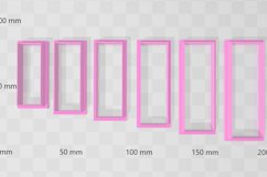 Thick Rectangle Hair Barrette/Crocodile Clip Clay Cutter Product Image 2