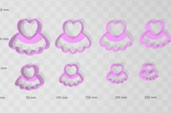 Heart Frill 1 Clay Cutter - Cookie Cutter STL File Product Image 2