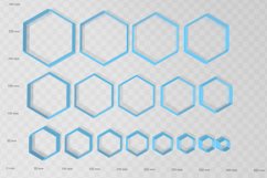 Hexagon 1 Clay Cutter - Cookie Cutter STL File Product Image 2