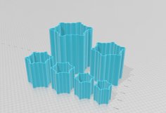 Snowflake Vase STL File - Digital Download -6 Sizes- Homewar Product Image 2