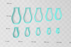 5 Design Vase Bundle Clay Cutter - Cookie Cutter STL File Product Image 8