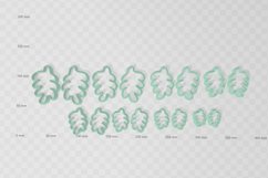 Clay Cutter STL File Organic Leaf 1- Earring Digital File Do Product Image 2