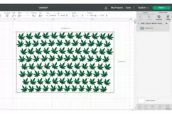 Weed Leaves Svg Full Wrap for Milk Carton Water Bottles Product Image 2