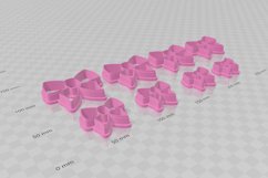 Clay Cutter STL File Bow 1- Earring Digital File Download- 8 Product Image 3