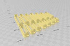 1cm Wide Rounded Rectangle Clay Cutter - STL Digital File Product Image 3