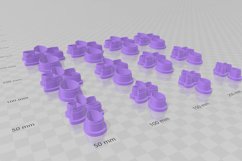 Pearl Flower 2 Clay Cutter Earring -Cookie Cutter Product Image 3