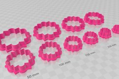 Clay Cutter STL File - Deco Flower 1 Clay Cutter Earring -Co Product Image 3