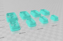 Triple Moon 4 Clay Cutter - Cookie Cutter STL File Product Image 3