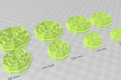 Clay Cutter STL File - Cobweb Hoop 1 Clay Cutter Earring -C Product Image 3