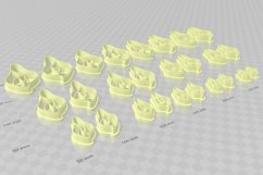 Clay Cutter STL File Lily- Flower Earring Digital File Downl Product Image 3