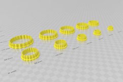 Spiked Flower Clay Cutter - STL Digital File Download- 10 si Product Image 3