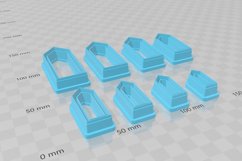 Clay Cutter STL File - Tapered 2 Clay Cutter Earring -C Product Image 3