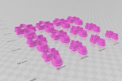 Pearl Flower 1 Clay Cutter Earring -Cookie Cutter Product Image 3