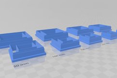 7.5mm Wide Bezel Square 1 Clay Cutter - Cookie Cutter STL Product Image 3