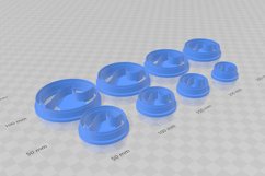 Clay Cutter STL File Ocean Wave - Nautical Earring Digital F Product Image 3