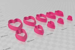 Heart 9 Clay Cutter - Cookie Cutter STL File Product Image 3