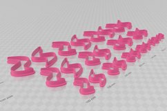 Clay Cutter STL File Retro S Swirl - Earring Digital File Do Product Image 3