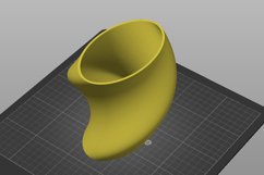 Oval Twist 1 Vase STL File Product Image 2