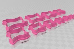 Wiggle Shapes Clay Cutter - Cookie Cutter STL File Product Image 8