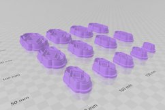 1920s Rectangle 6 Clay Cutter - STL Digital File Download- 1 Product Image 3