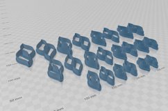 Clay Cutter STL File Minimalist Flame Drop 2- Modern Earring Product Image 3