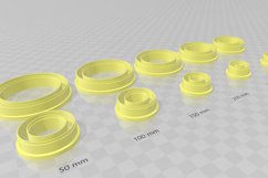 5mm Wide Circle Bezel Earring Clay Cutter -Cookie Cutter Product Image 3