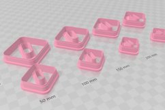 Clay Cutter STL File Modern Minimalist 2- Geometric Earring Product Image 3