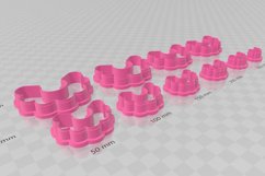 Flower 28 Earring Clay Cutter - Hoop Cookie Cutter Product Image 3