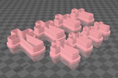 Clay Cutter STL File Cross 2- Christian Earring Digital File Product Image 3