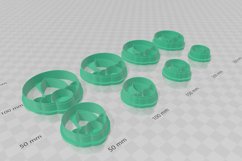 Circle Hoop 4 Earring Clay Cutter - Cookie Cutter STL File Product Image 3