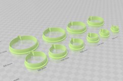 Clay Cutter STL File - Circle with add on - Earring Digital Product Image 3