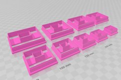 Square 2 Clay Cutter - Cookie Cutter STL File Product Image 3