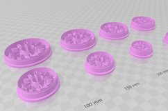 Heart sun 2 Clay Cutter - Cookie Cutter STL File Product Image 3