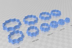 Web Circle 1 Earring Clay Cutter - Cookie Cutter STL File Product Image 3