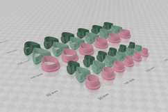 Clay Cutter STL File - 3 Drop Combo - Earring Digital File D Product Image 3