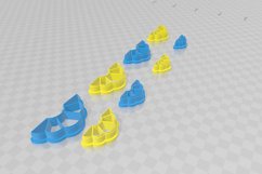 Embossed Half Flower Cutter - Embossed STL Digital File Down Product Image 3