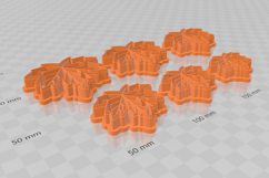Clay Cutter STL File Fall Autumn Leaf- Fall Earring Digital Product Image 3