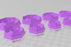 Heptagon 2 Clay Cutter Earring -Cookie Cutter Product Image 3