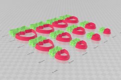 Clay Cutter STL File Strawberry Combo- Earring Digital File Product Image 3