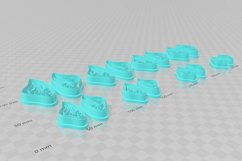 Clay Cutter STL File Butterfly Wings 1 - Earring Digital Fil Product Image 3