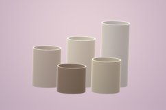 9cm Wide Base, Cylinder Vase STL File Product Image 3