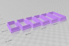 Chunky Thick Rectangle Hair Barrette/Crocodile Clay Cutter Product Image 3