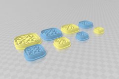 Celestial Square Imprint Clay Cutter - STL Digital File Down Product Image 3